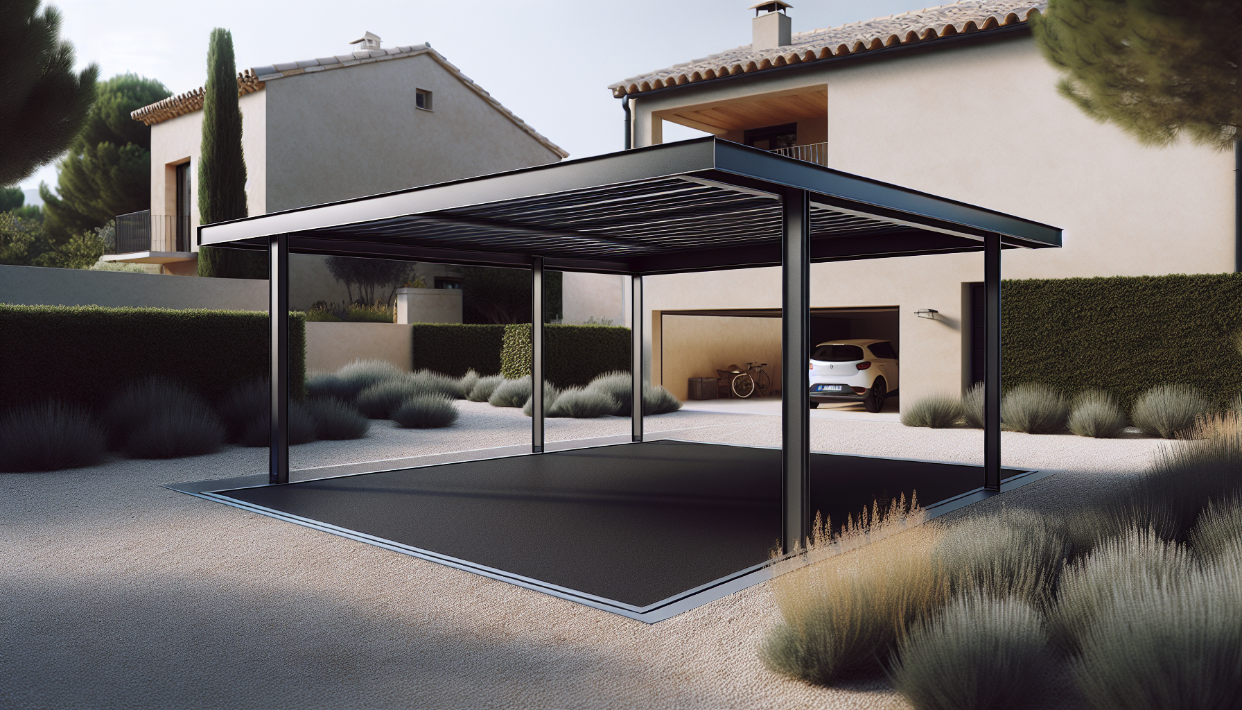 Carport abri voiture métallique