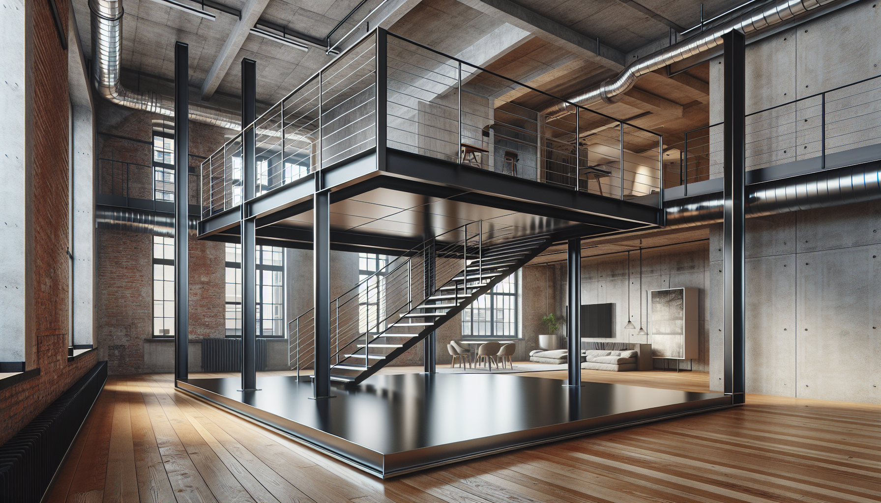 Mezzanine métallique loft Toulouse