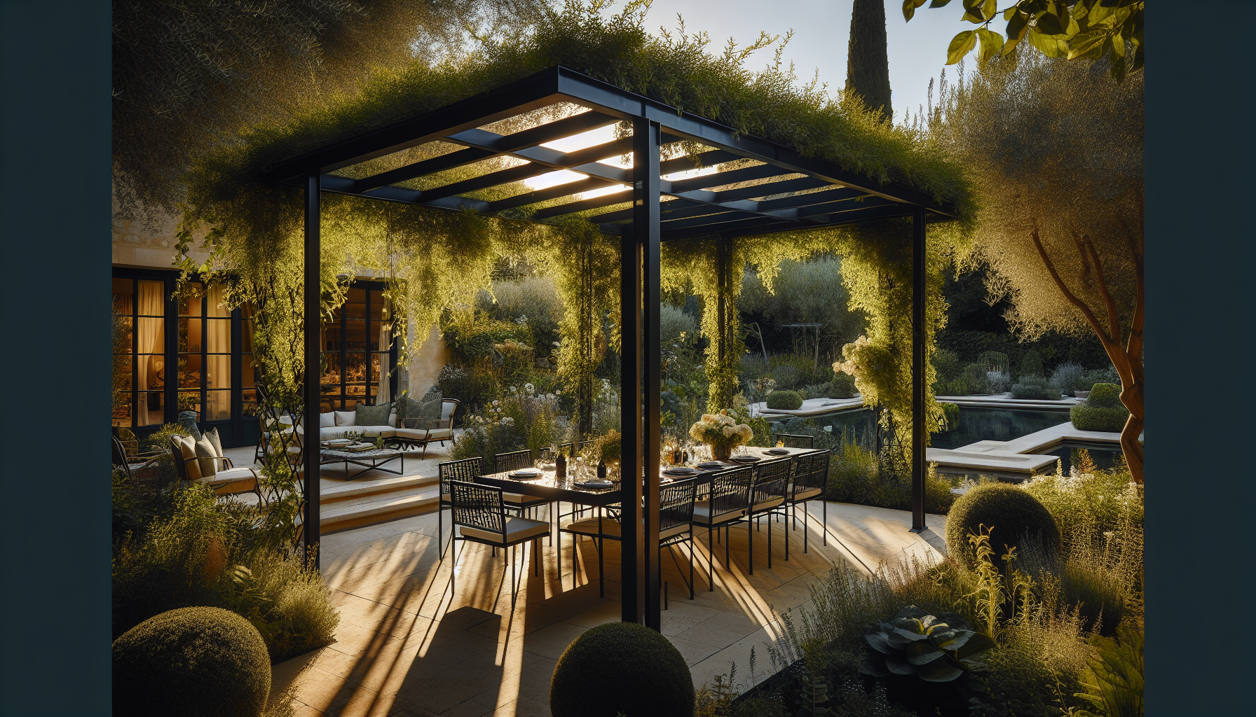 Pergola métallique terrasse Toulouse