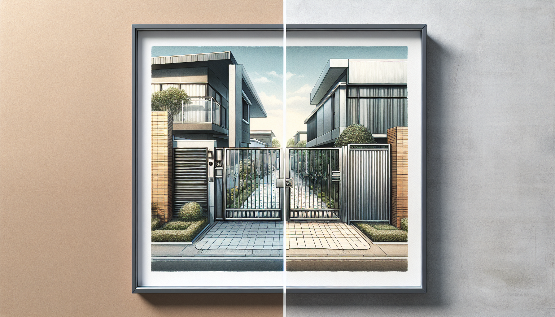 Portail aluminium vs acier comparatif