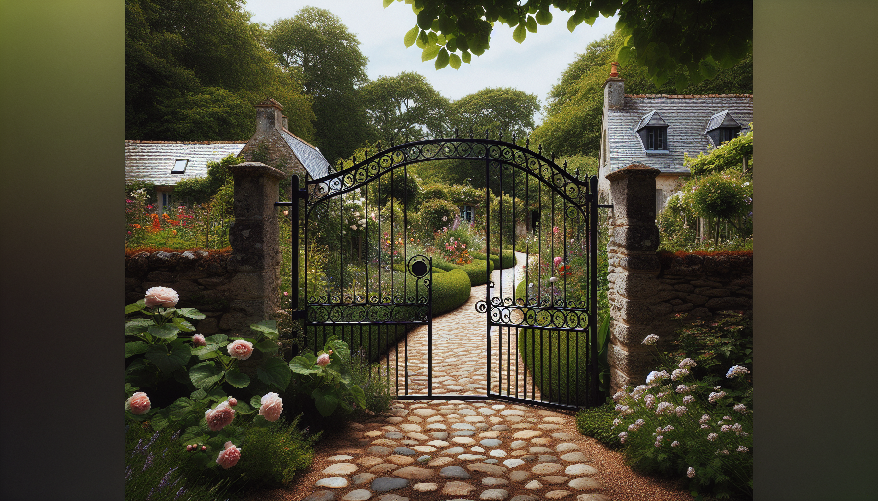 Portillon jardin acier sur mesure